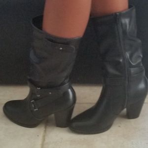 Apt 9 Calf High Black Boots